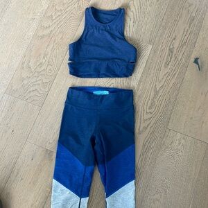 Outdoor voices leggings and sports bra top